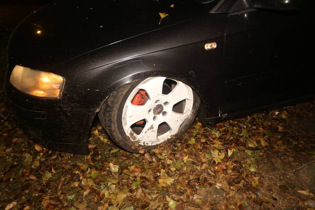 Automobilist onder invloed betrokken bij eenzijdig ongeval