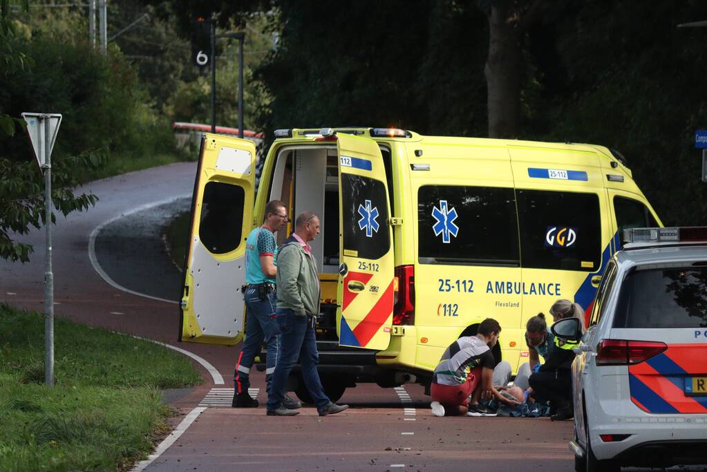 Fietser gewond bij aanrijding met andere fietser