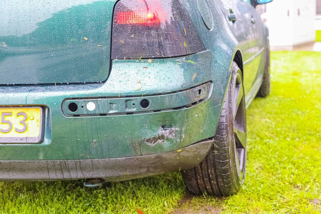 Schade bij kop-staartaanrijding