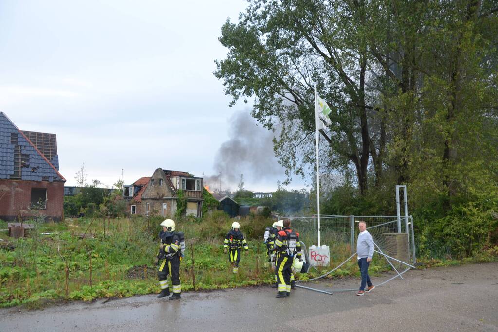 Wederom brand bij slooppanden