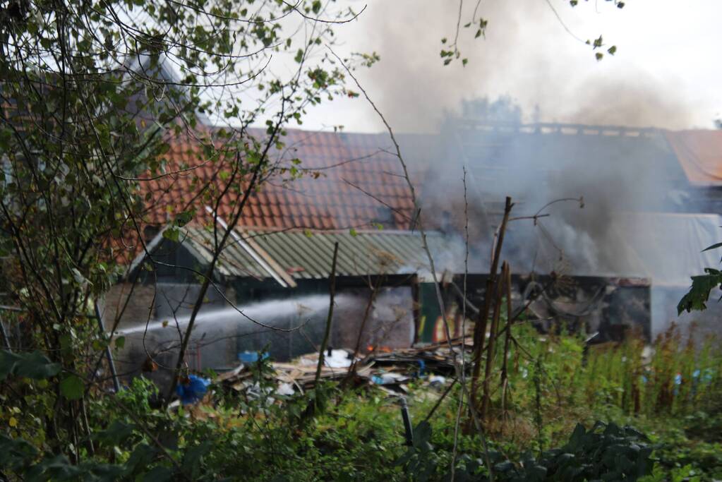 Wederom brand bij slooppanden