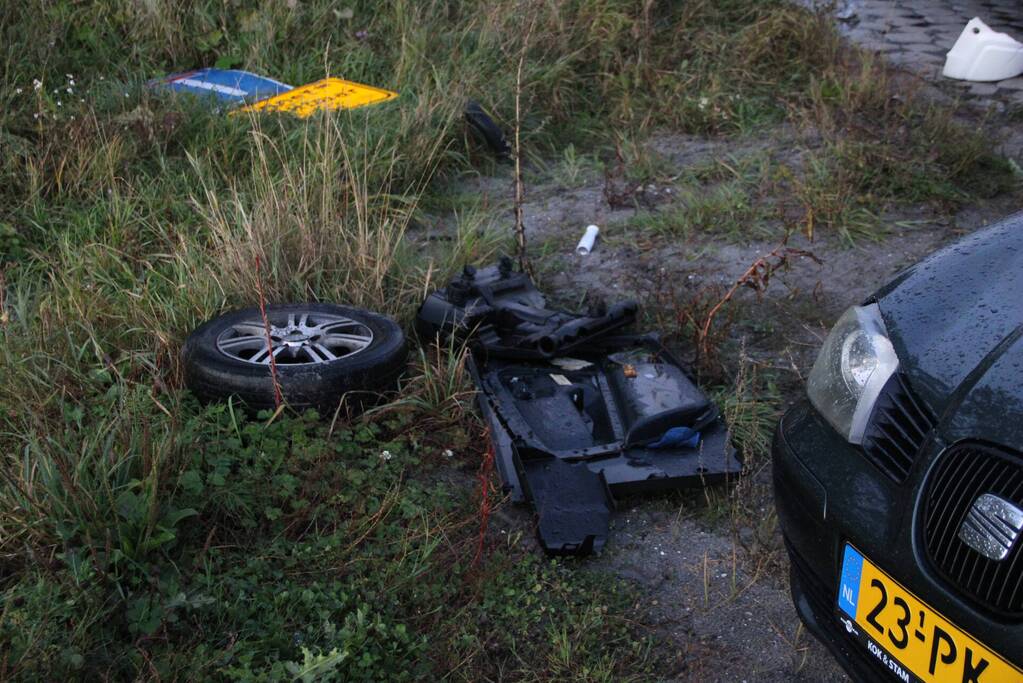 Twee gewonden na ongeval met vrachtwagen