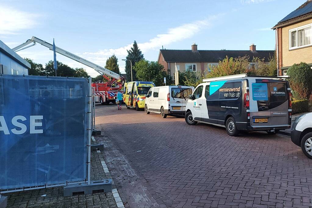 Bouwvakker raakt gewond tijdens werkzaamheden