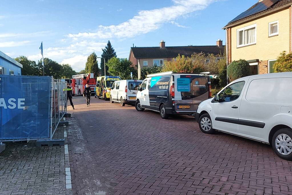 Bouwvakker raakt gewond tijdens werkzaamheden