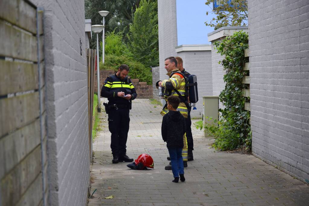 Brand in keuken door vlam in de pan