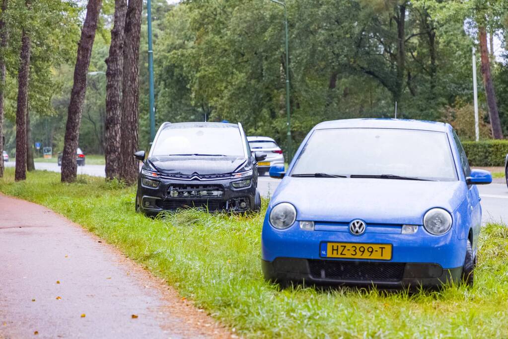 Eén gewonde bij kop-staart botsing