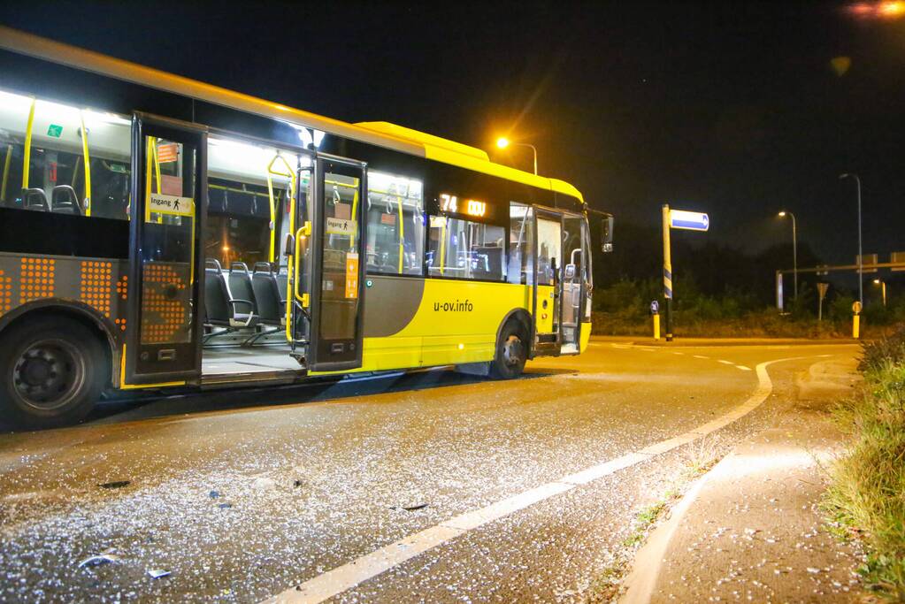Veel schade bij ongeval tussen auto en lijnbus