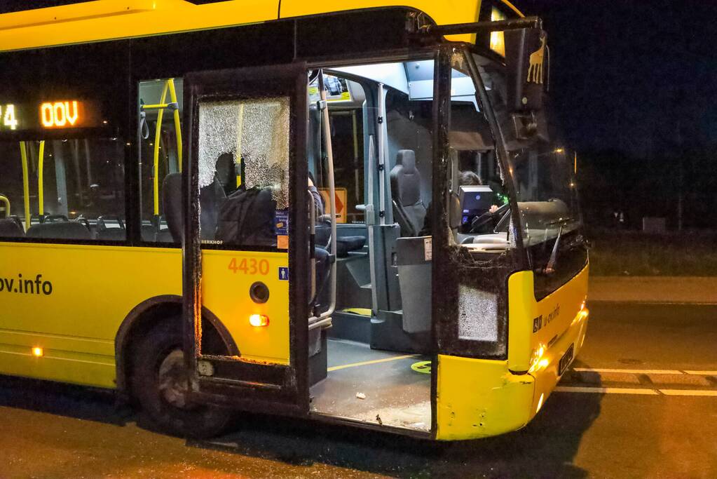 Veel schade bij ongeval tussen auto en lijnbus