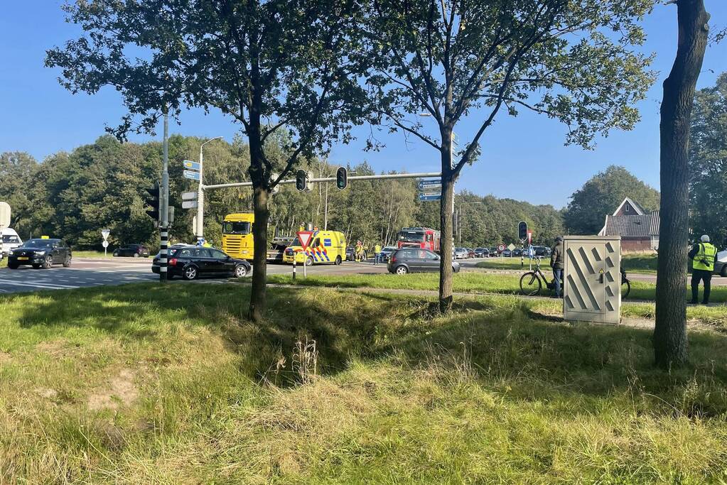 Motorrijder gewond bij aanrijding