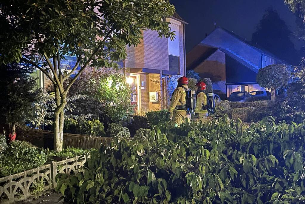 Brandweer ingezet wegens brand in achtertuin