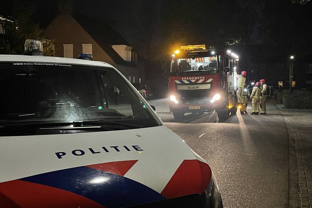 Brandweer ingezet wegens brand in achtertuin