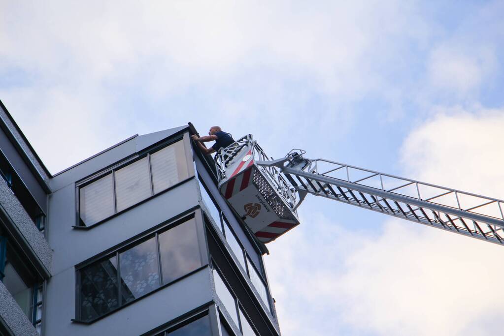 Man sluit zichzelf buiten