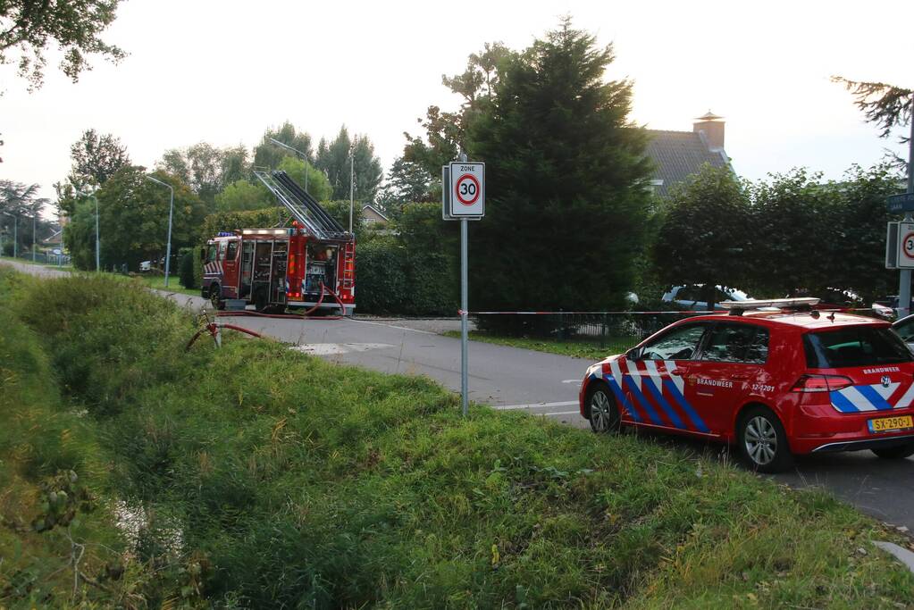 Gedeelte van woning verwoest door brand
