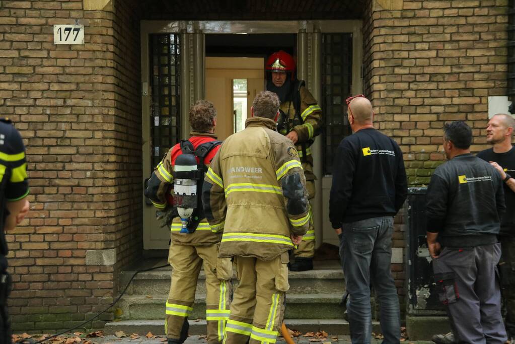 Brand in souterrain van woning