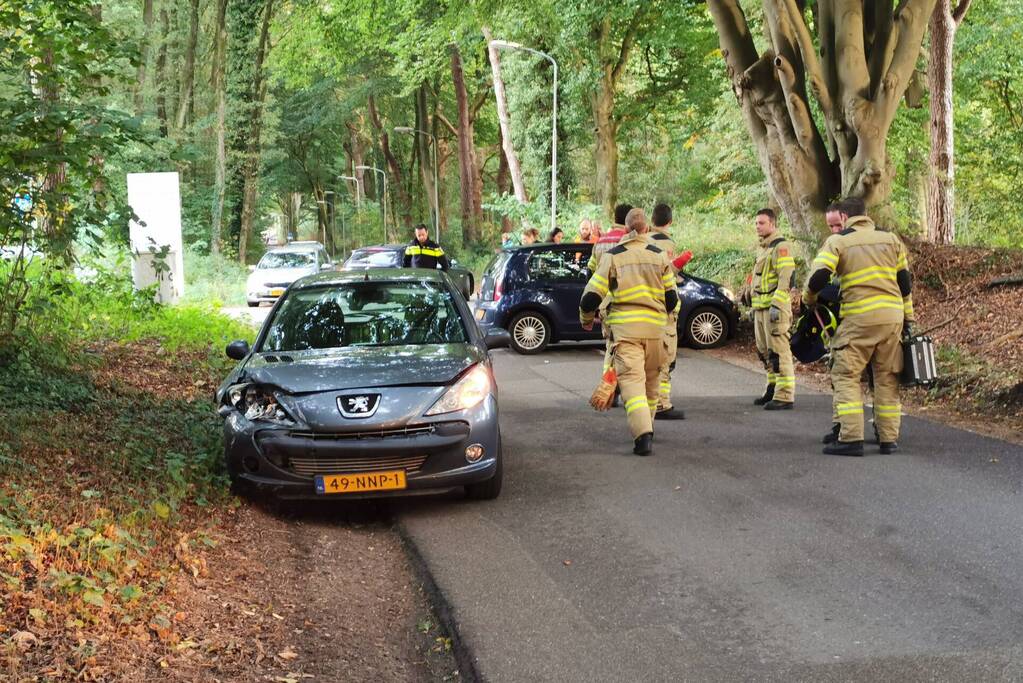 Verkeersopstopping na verkeersongeval