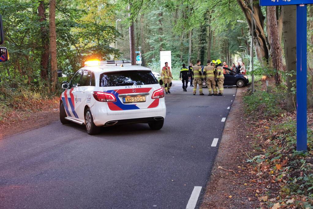 Verkeersopstopping na verkeersongeval