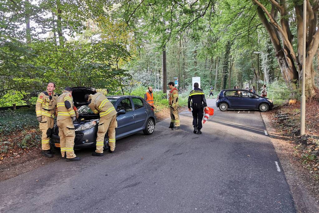 Verkeersopstopping na verkeersongeval