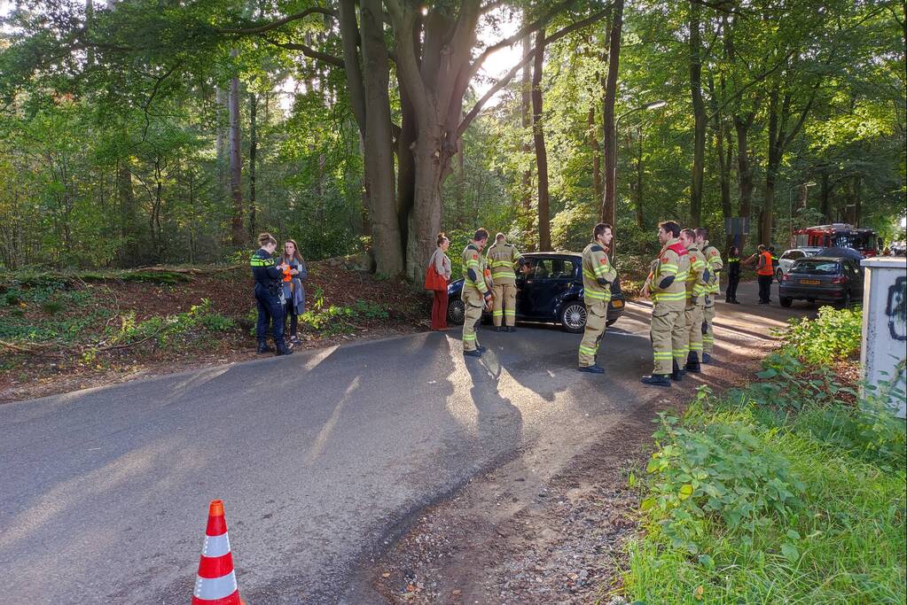 Verkeersopstopping na verkeersongeval