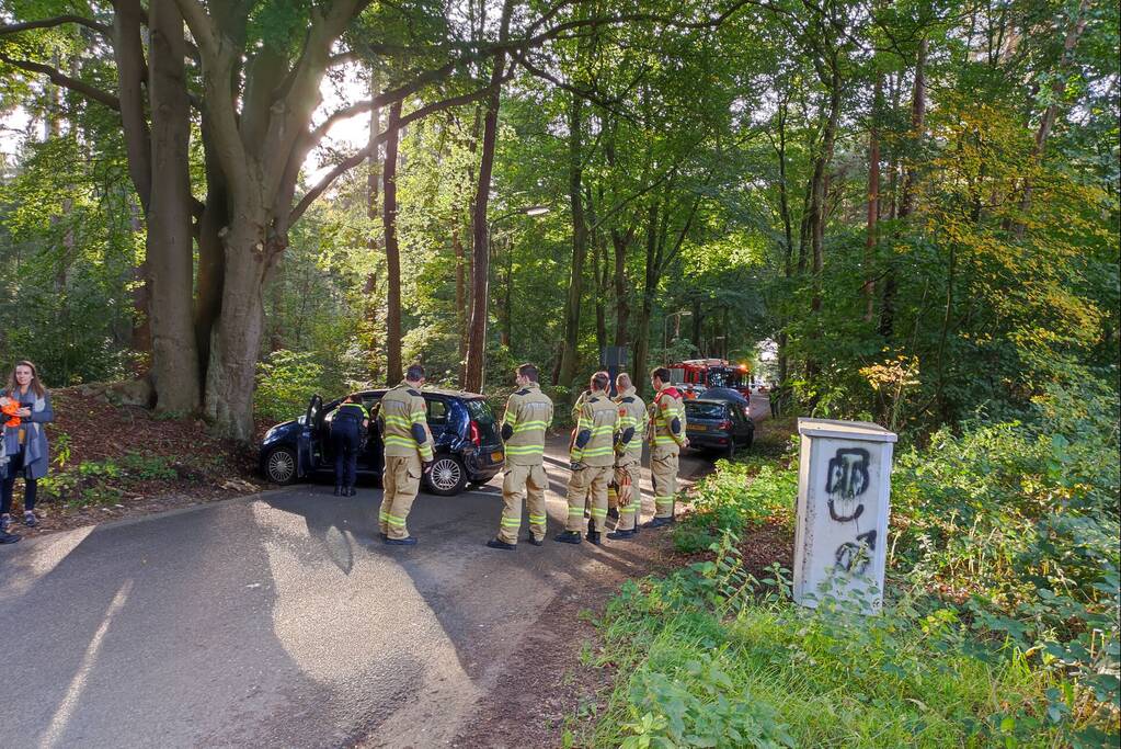 Verkeersopstopping na verkeersongeval