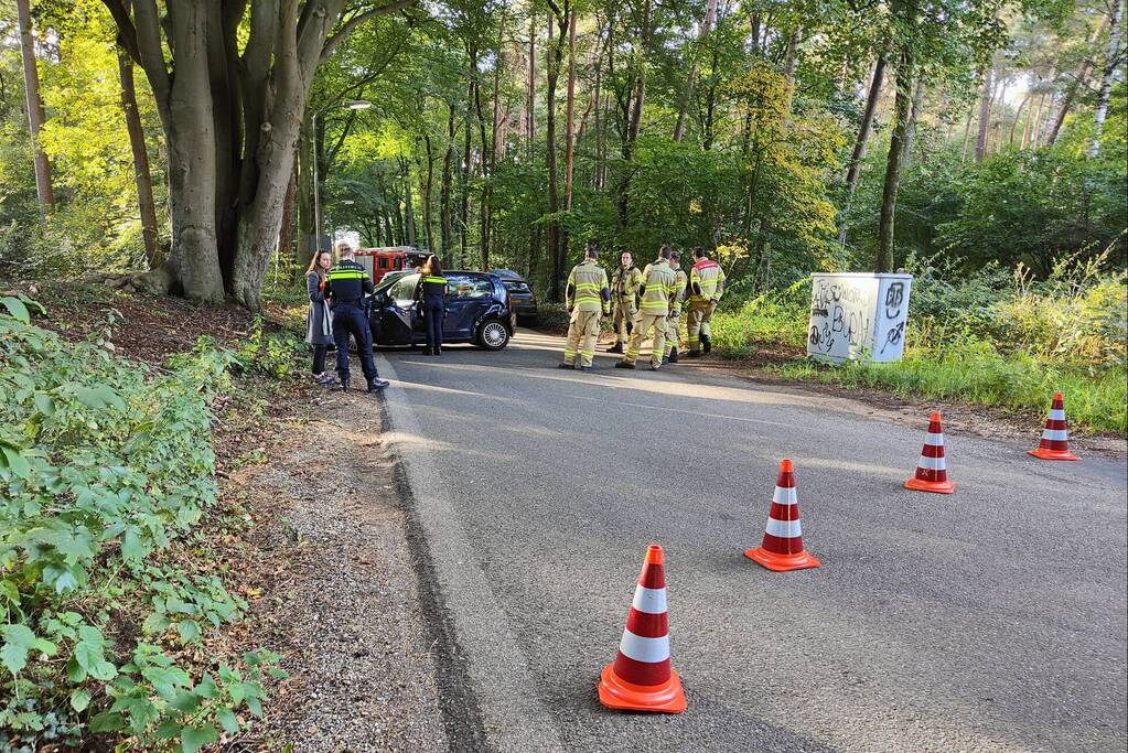 Verkeersopstopping na verkeersongeval