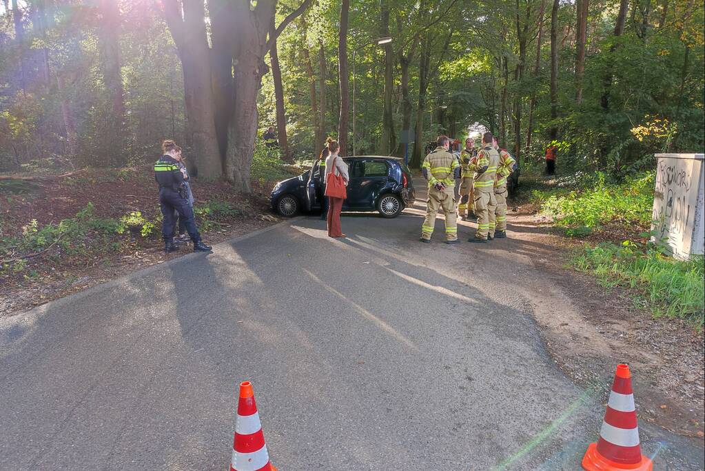 Verkeersopstopping na verkeersongeval