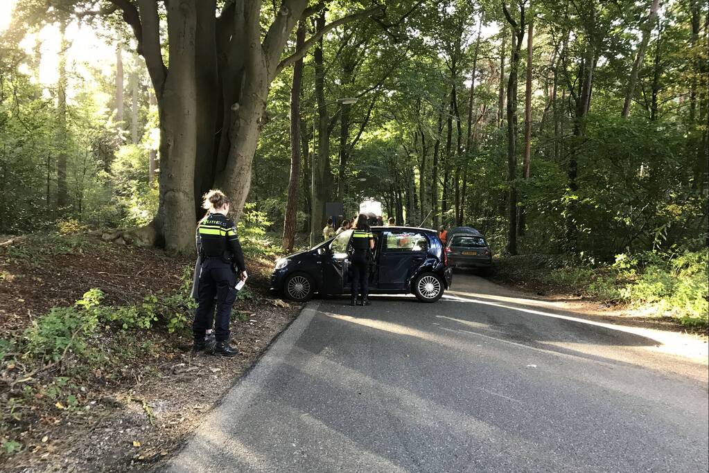 Verkeersopstopping na verkeersongeval