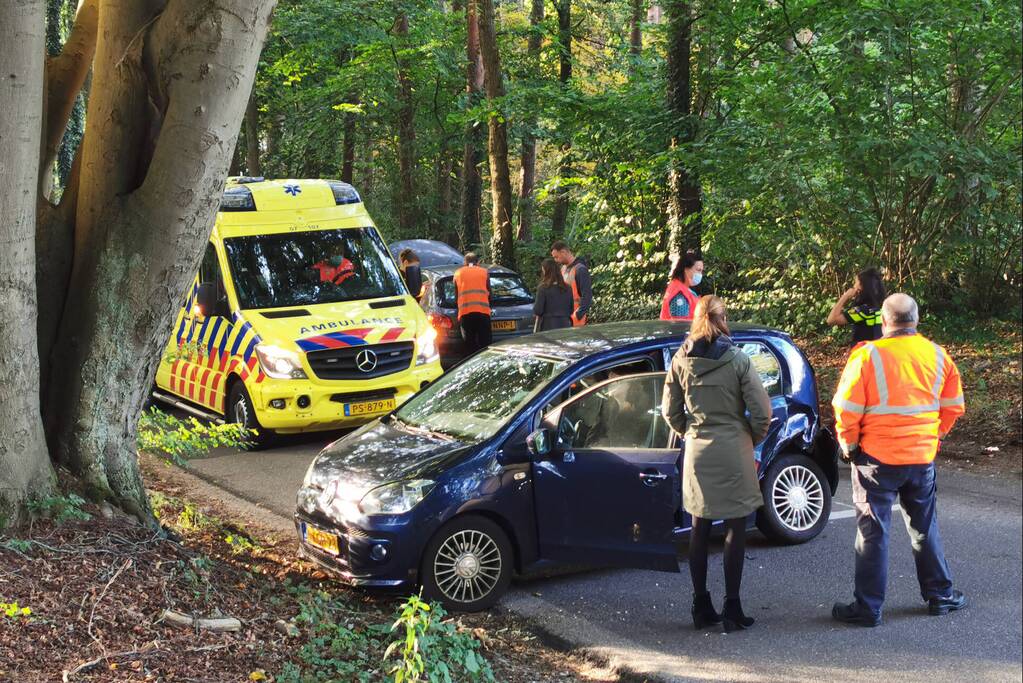Verkeersopstopping na verkeersongeval