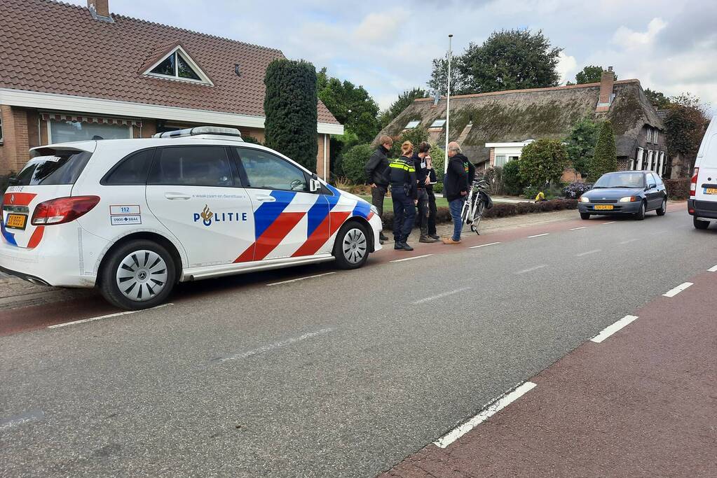 Fietser raakt gewond bij ongeval met auto