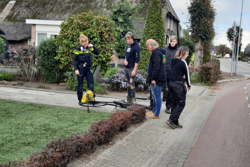 Fietser raakt gewond bij ongeval met auto