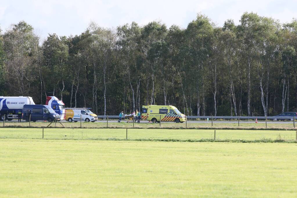 Persoon gewond bij ongeval op snelweg