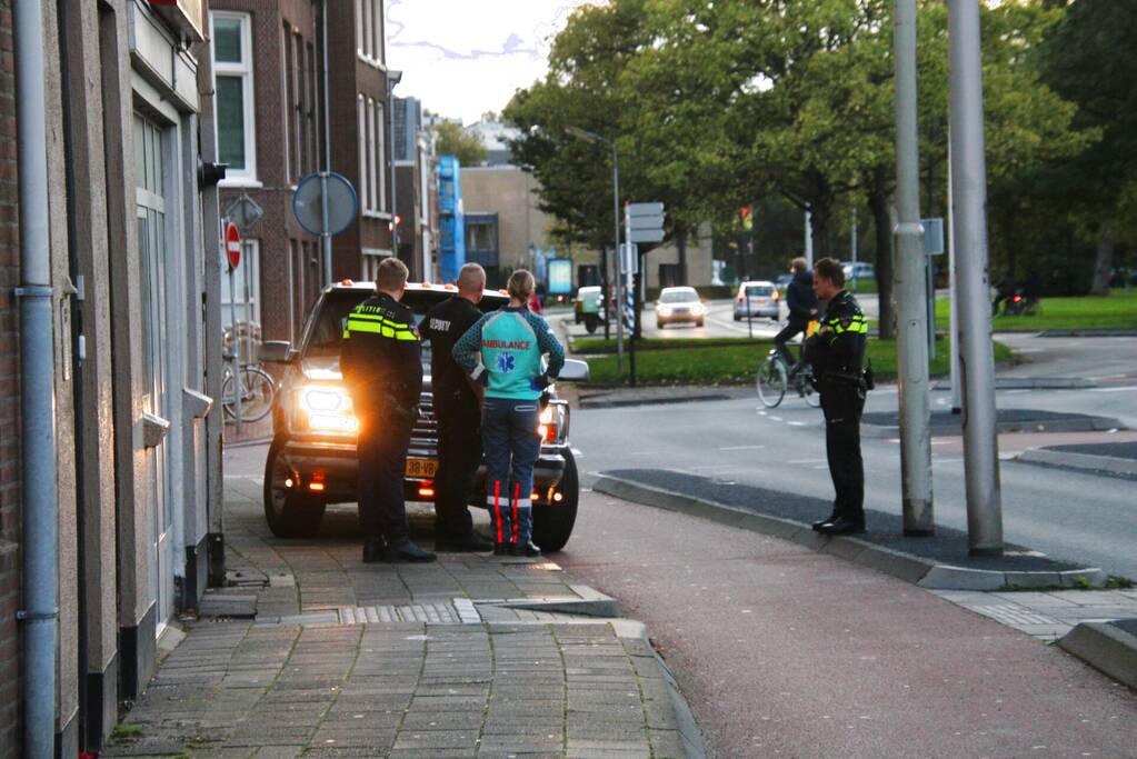 E-biker aangereden door pick-up truck