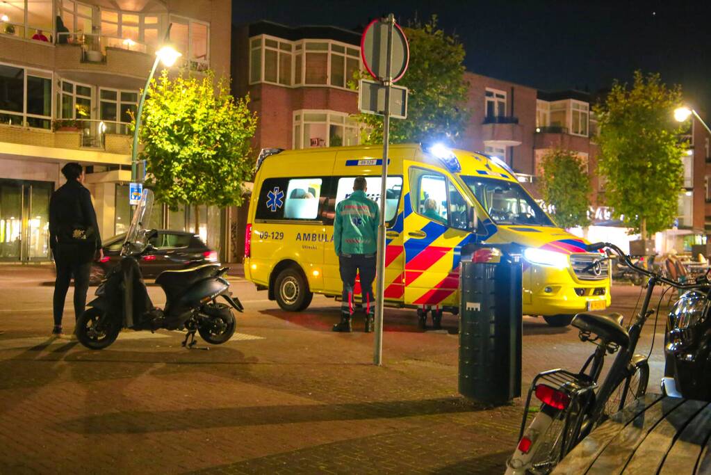 Ongeval tussen auto en scooter