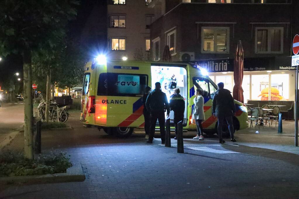 Ongeval tussen auto en scooter