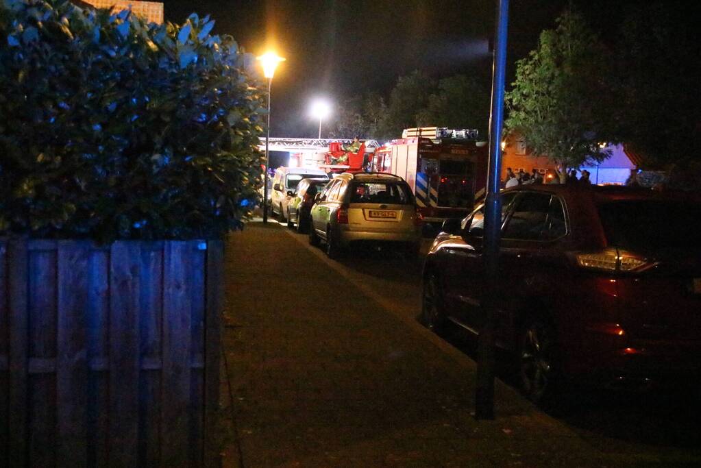 Dakgedeelte verwoest na brand