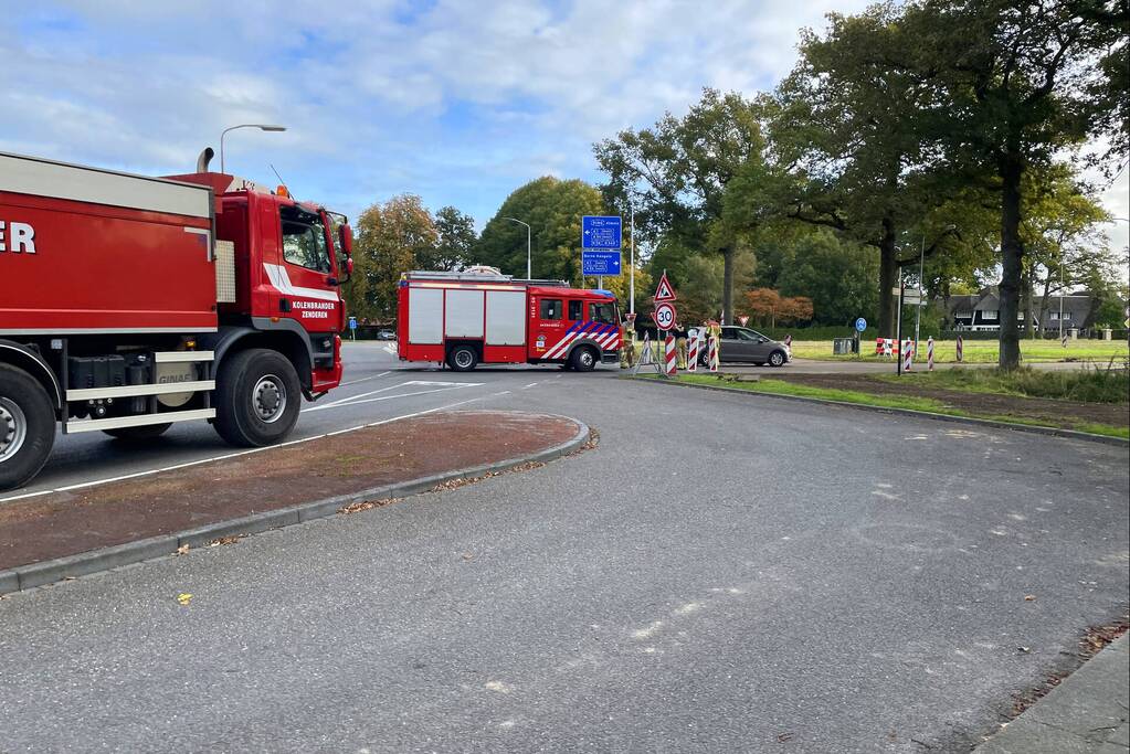 Vastgelopen remmen zorgen voor brand in bulkoplegger