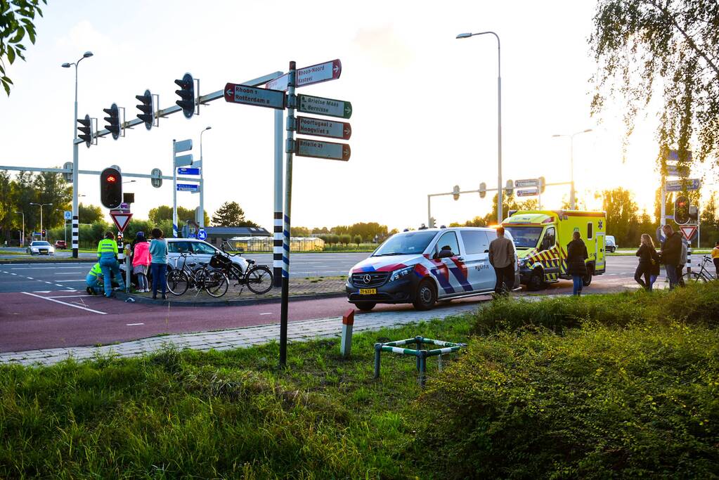 Fietser gewond bij botsing