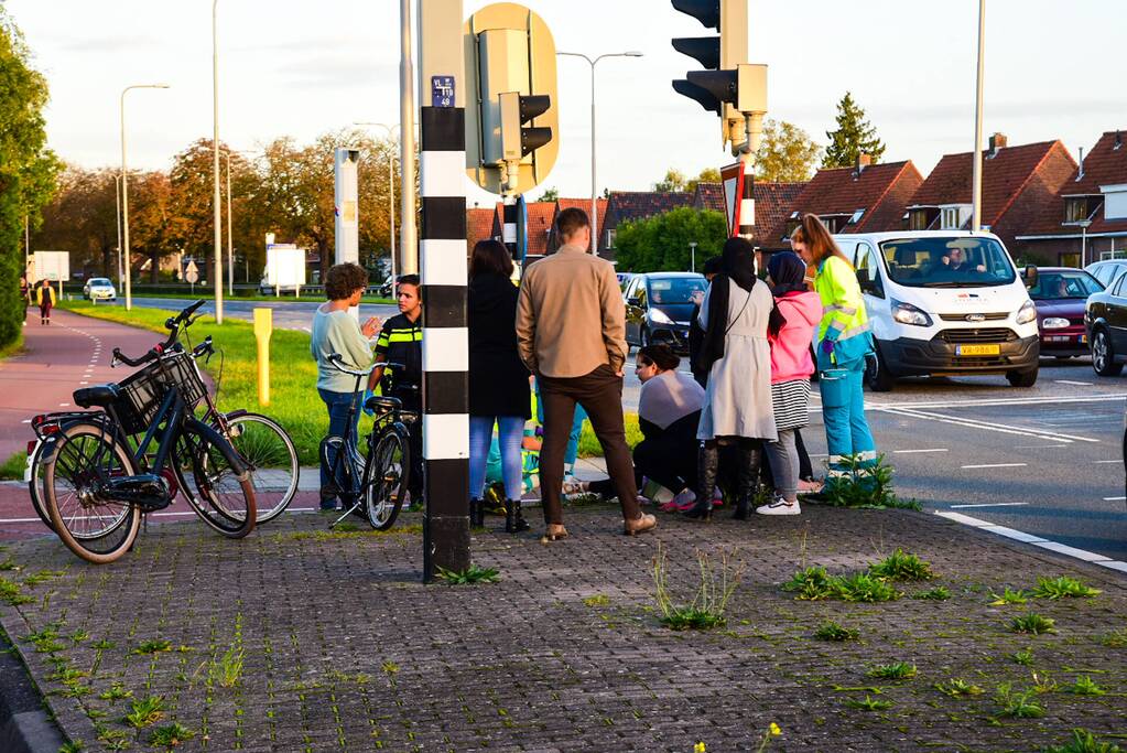 Fietser gewond bij botsing