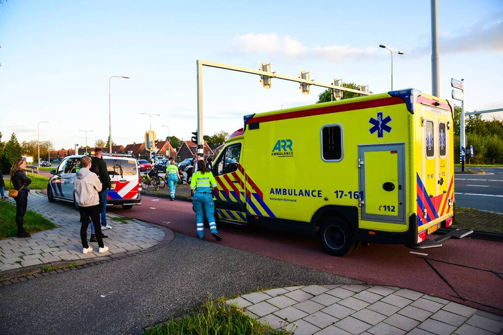 Fietser gewond bij botsing