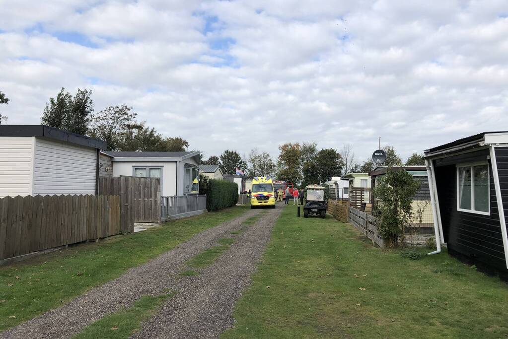 Vrouw gewond bij explosie geiser in stacaravan