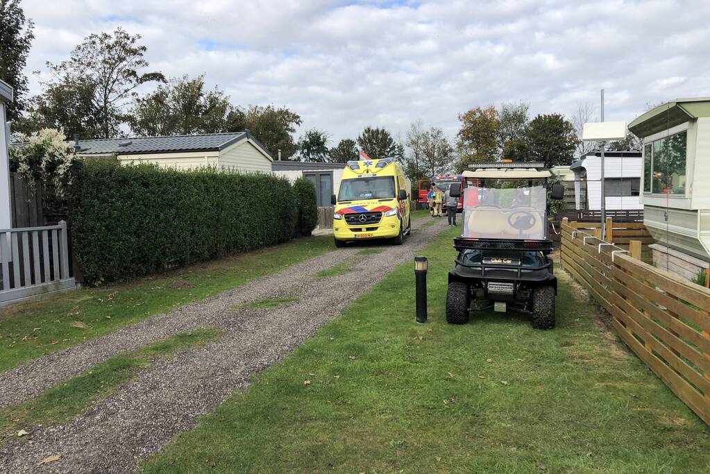 Vrouw gewond bij explosie geiser in stacaravan