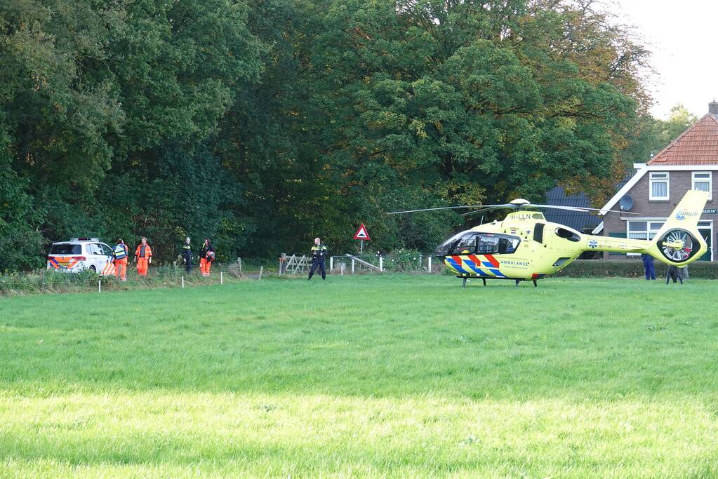 Traumaheli landt bij de Witte Paal voor gewonde mountainbiker