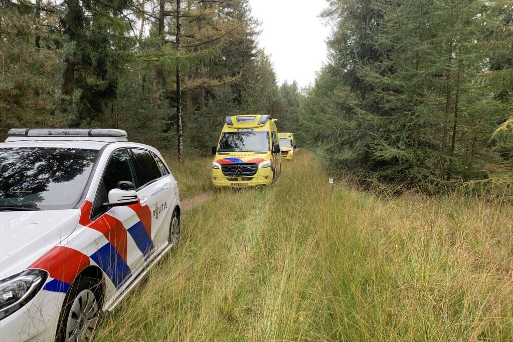 Traumaheli landt bij de Witte Paal voor gewonde mountainbiker