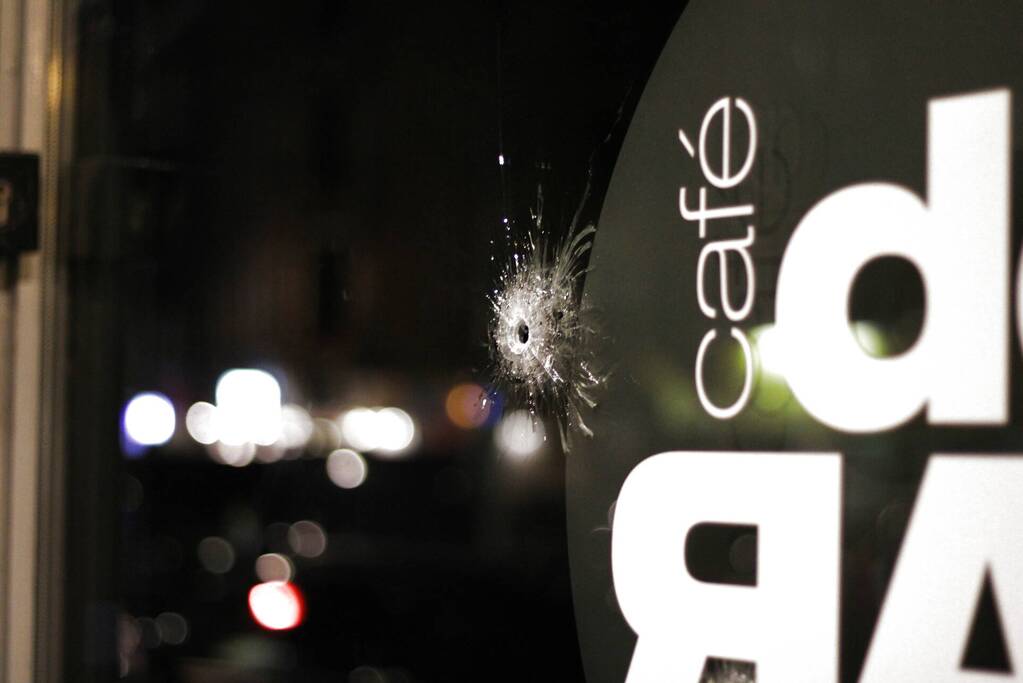 Kogelinslagen bij café De Rab