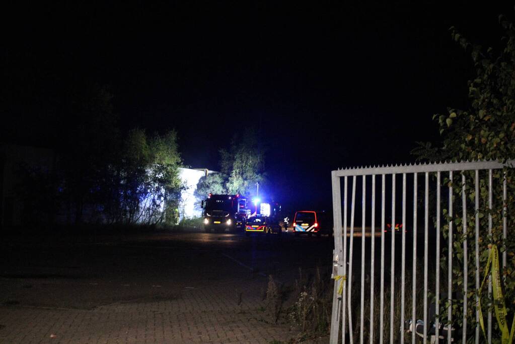Opnieuw brand in leegstaande loods