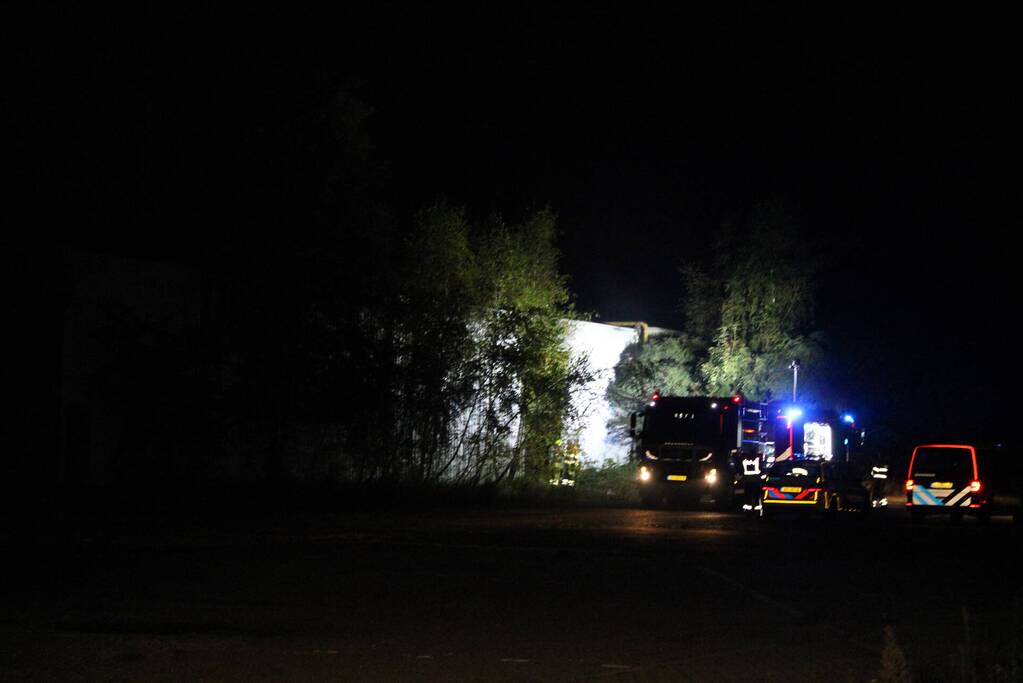Opnieuw brand in leegstaande loods