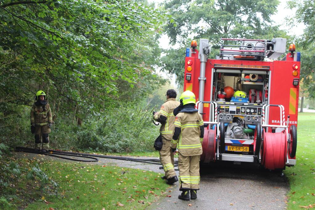 Brand in Timorbos snel gedoofd