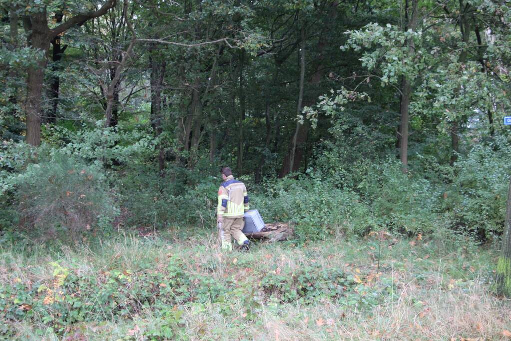 Brandweer dooft brand in bos