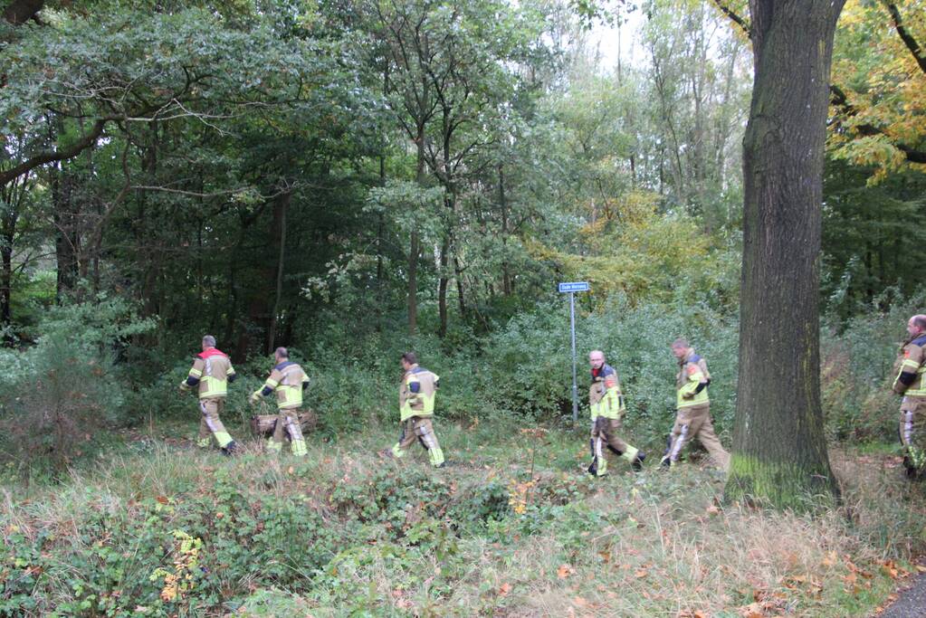 Brandweer dooft brand in bos
