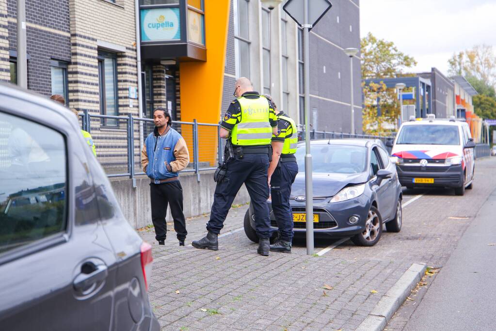Kop-staartbotsing voor stoplicht