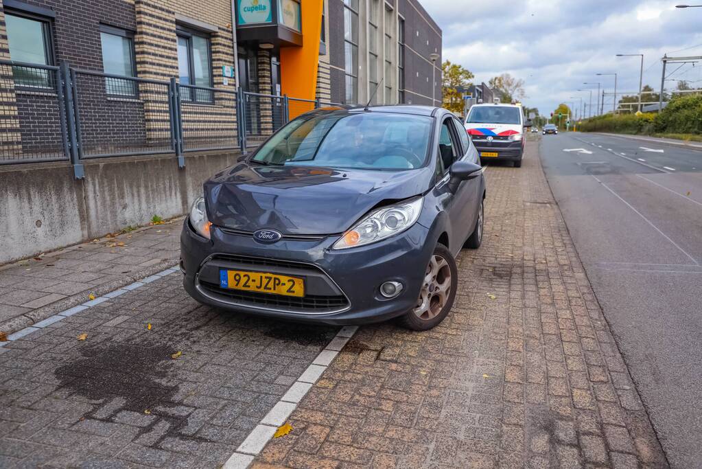 Kop-staartbotsing voor stoplicht